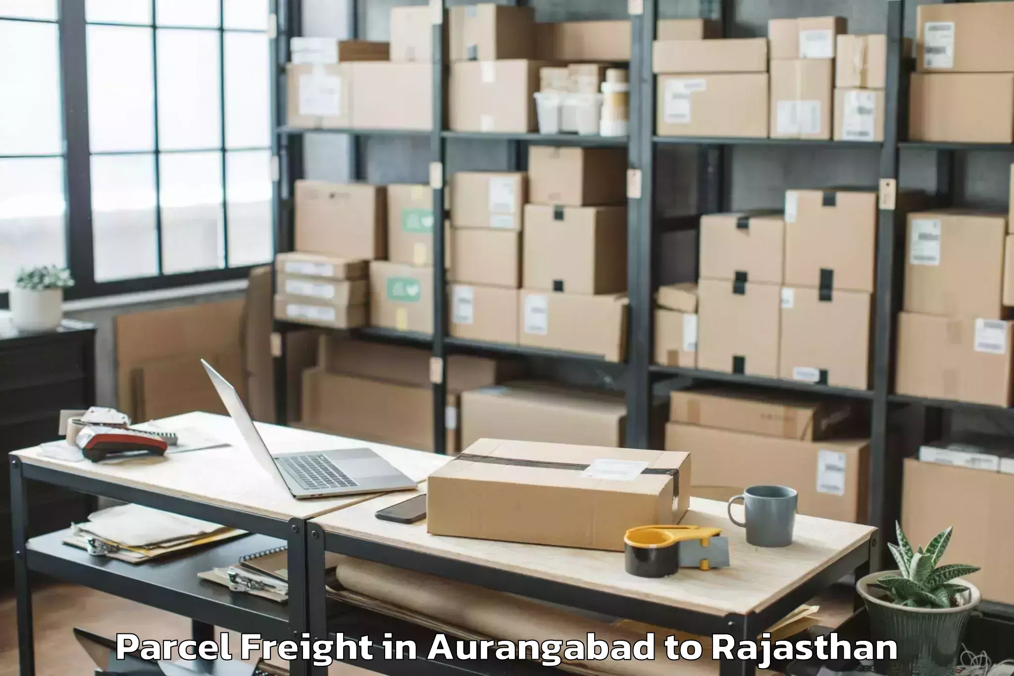 Easy Aurangabad to Merta Parcel Freight Booking